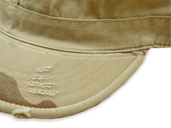 Vintage BDU Fatigue Combat Hat (Desert Sand Camo)