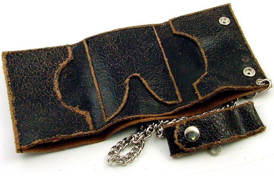 Vintage Leather Chain Wallet
