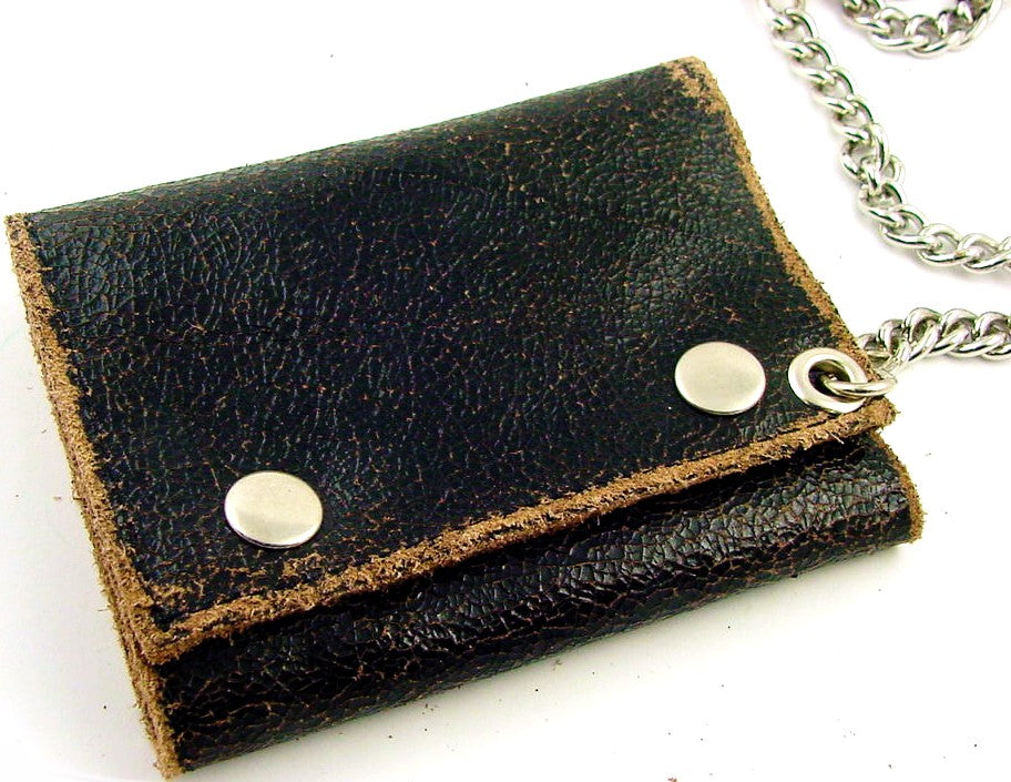 Vintage Leather Chain Wallet