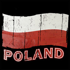Vintage Poland Waving Flag Kid's T-Shirt