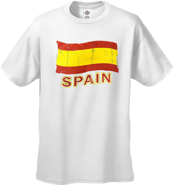 Vintage Spain Waving Flag Kids T-Shirt