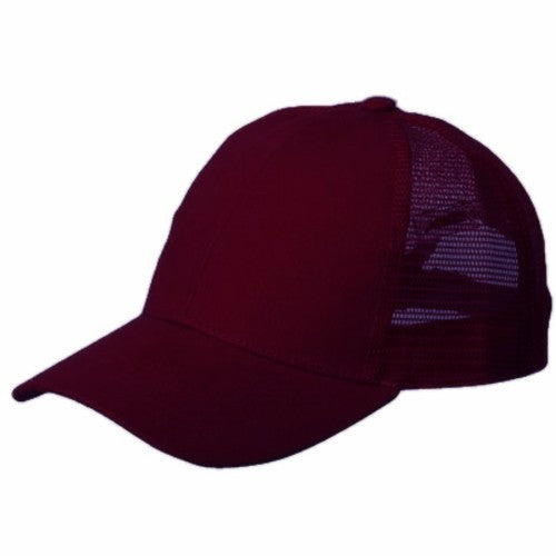Vintage Trucker Hats - Solid Burgundy Trucker Cap