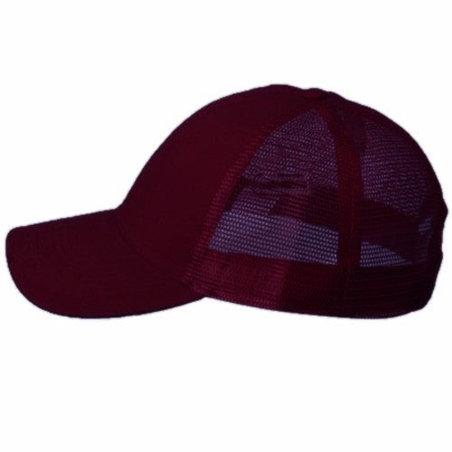 Vintage Trucker Hats - Solid Burgundy Trucker Cap