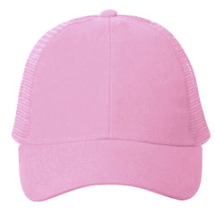 Vintage Trucker Hats - Solid Pastel Pink Trucker Cap
