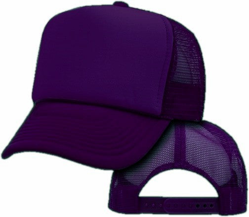 Vintage Trucker Hats - Solid Purple Trucker Cap