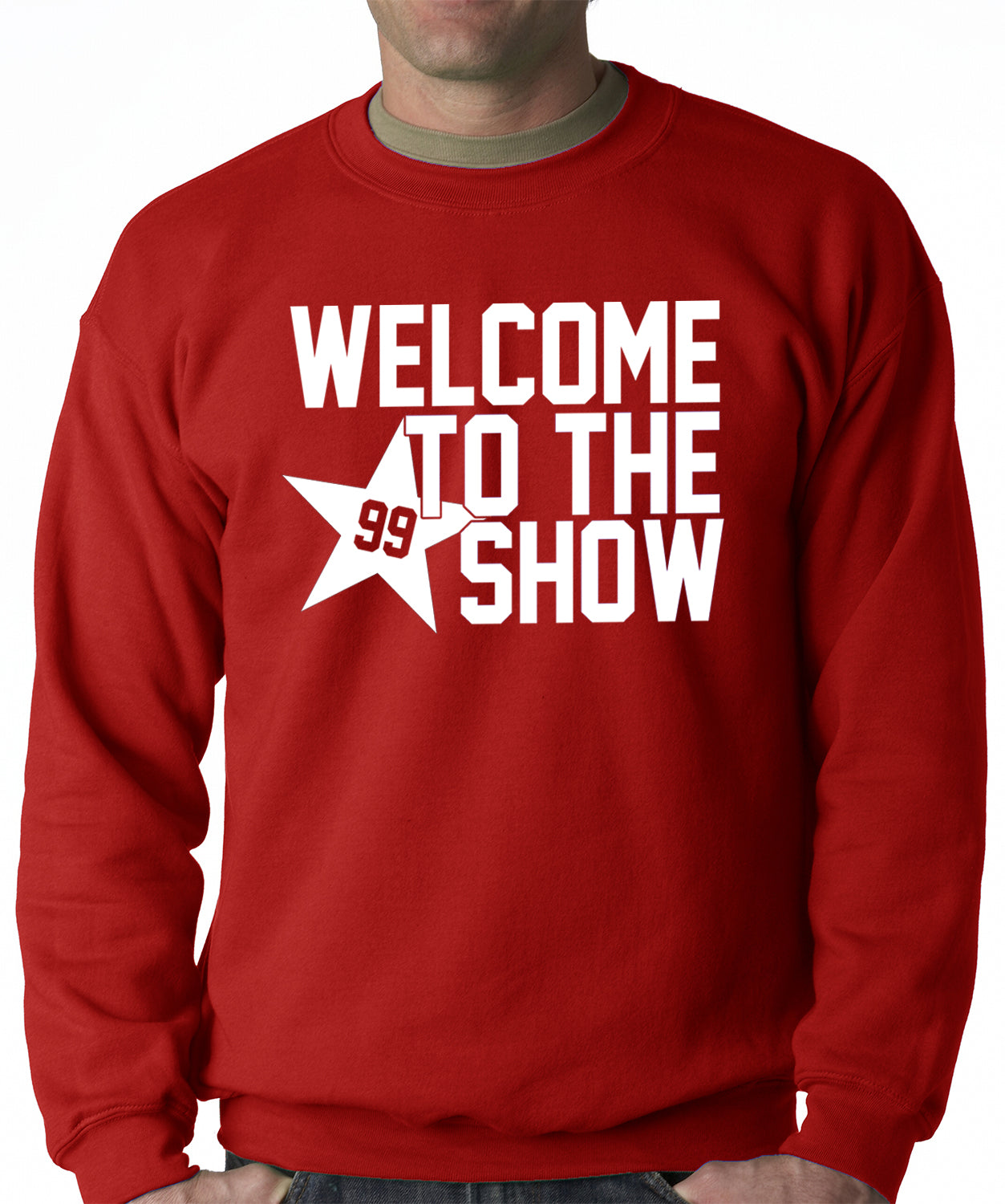Welcome To The Show Watt Houston Adult Crewneck
