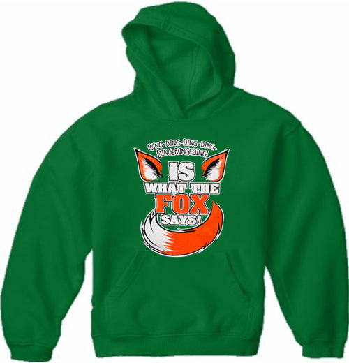 What Does The Fox Say? Ring-Ding-Ding-Ding Adult Hoodie