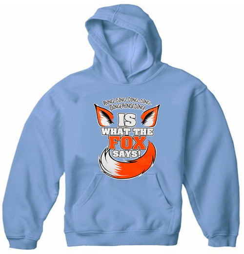 What Does The Fox Say? Ring-Ding-Ding-Ding Adult Hoodie