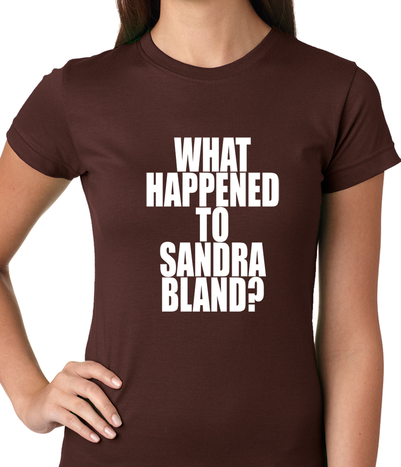 What Happened To Sandra Bland? Ladies T-shirt