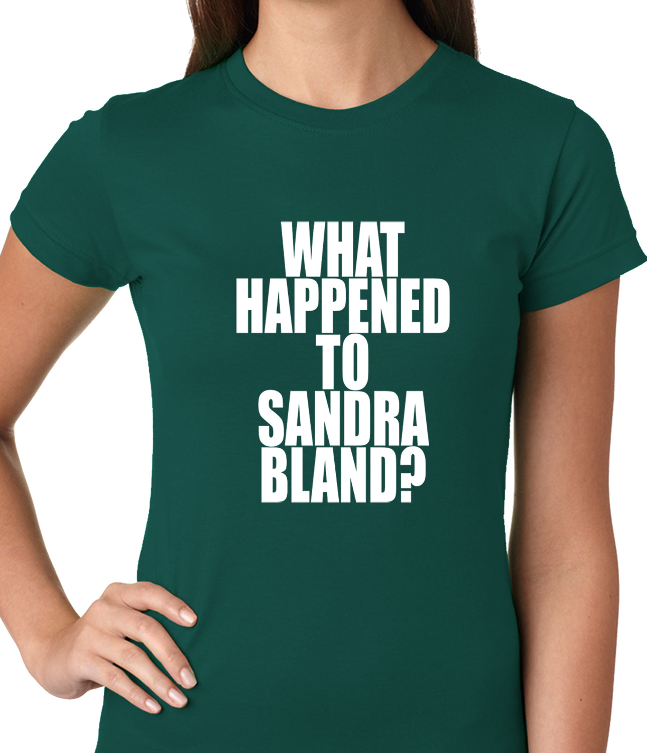 What Happened To Sandra Bland? Ladies T-shirt