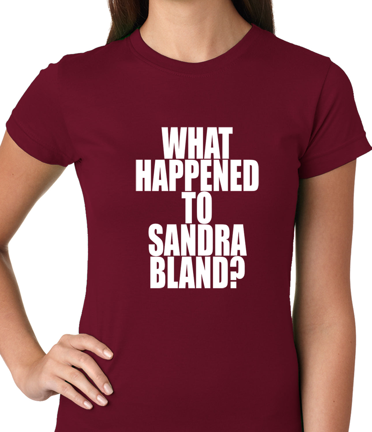What Happened To Sandra Bland? Ladies T-shirt