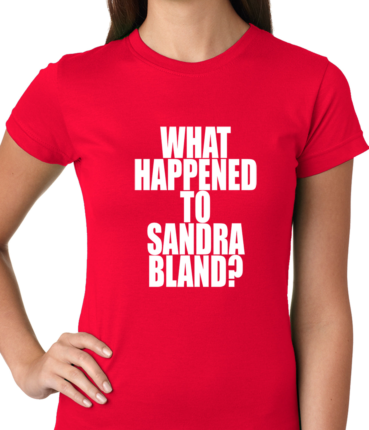 What Happened To Sandra Bland? Ladies T-shirt