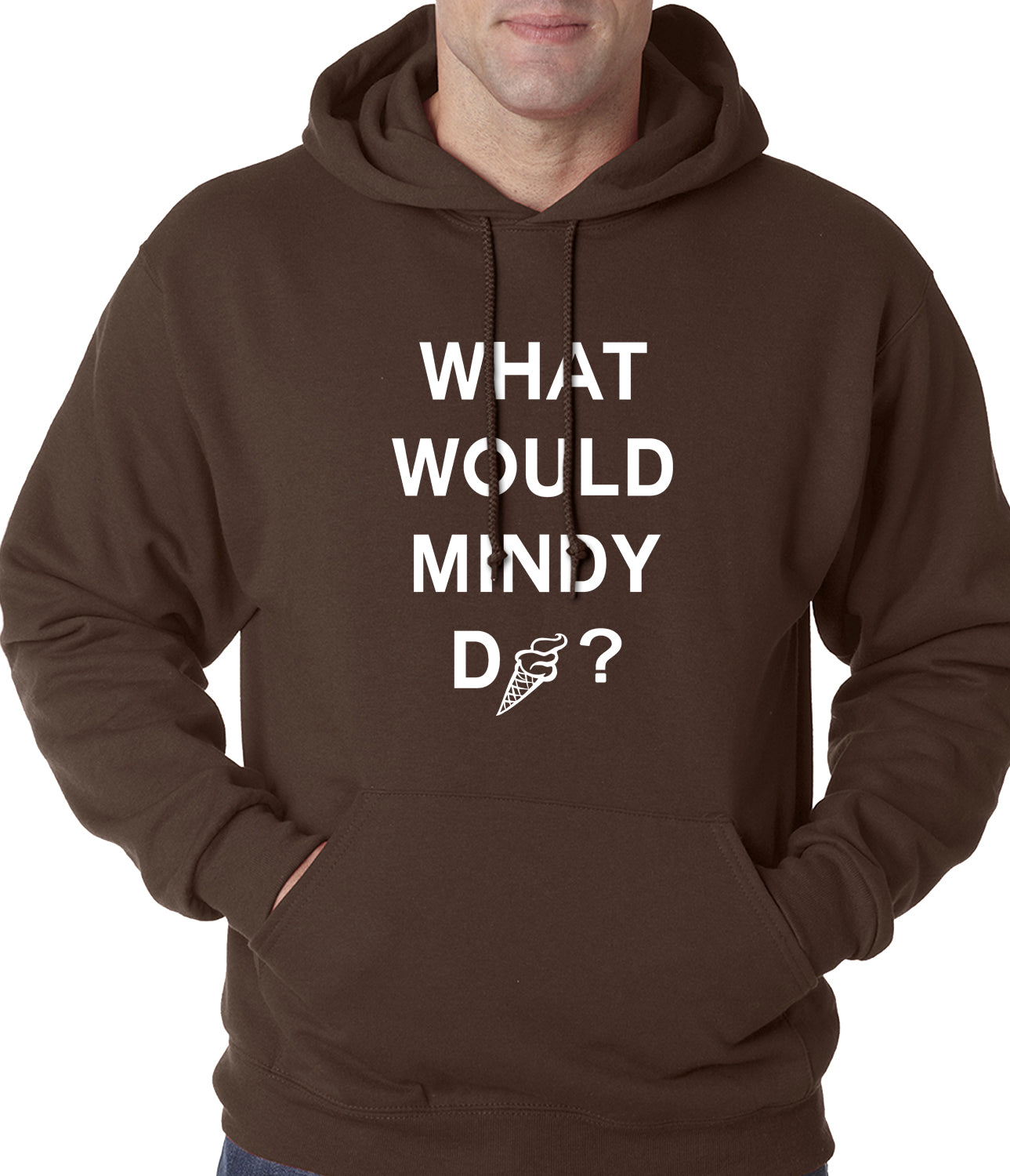 What Would Mindy Do? Eat Ice Cream Adult Hoodie