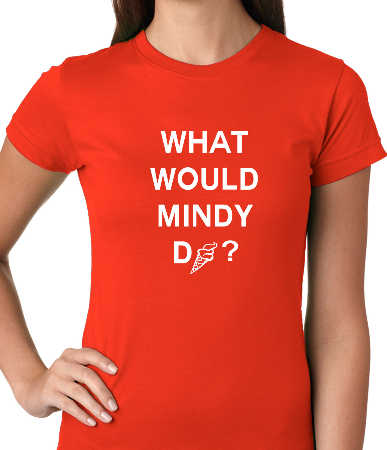 What Would Mindy Do? Eat Ice Cream Girls T-shirt