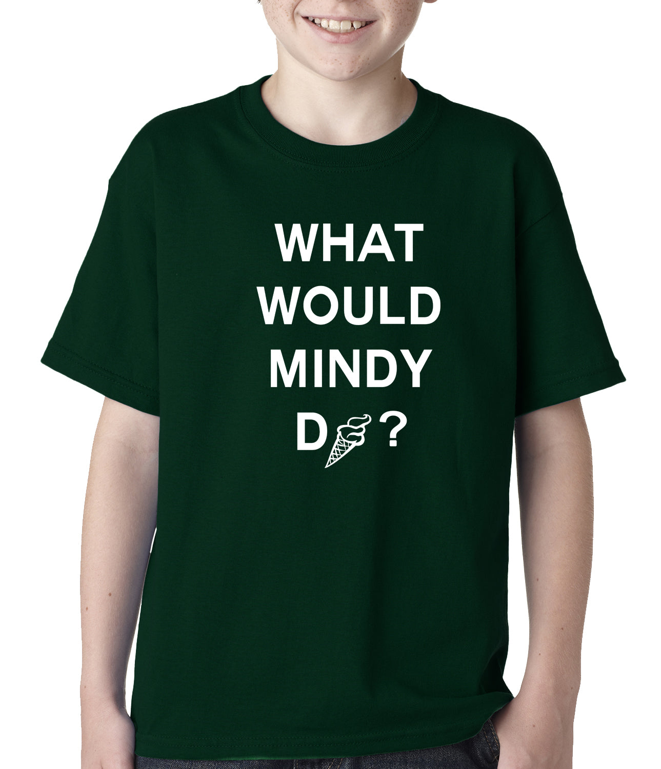 What Would Mindy Do? Eat Ice Cream Kids T-shirt