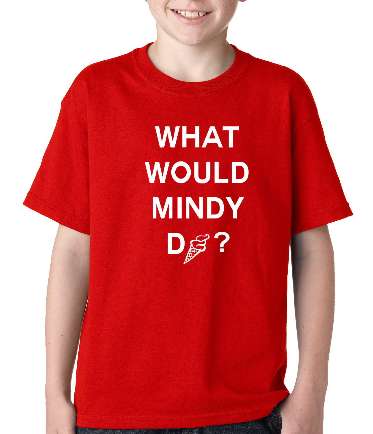 What Would Mindy Do? Eat Ice Cream Kids T-shirt
