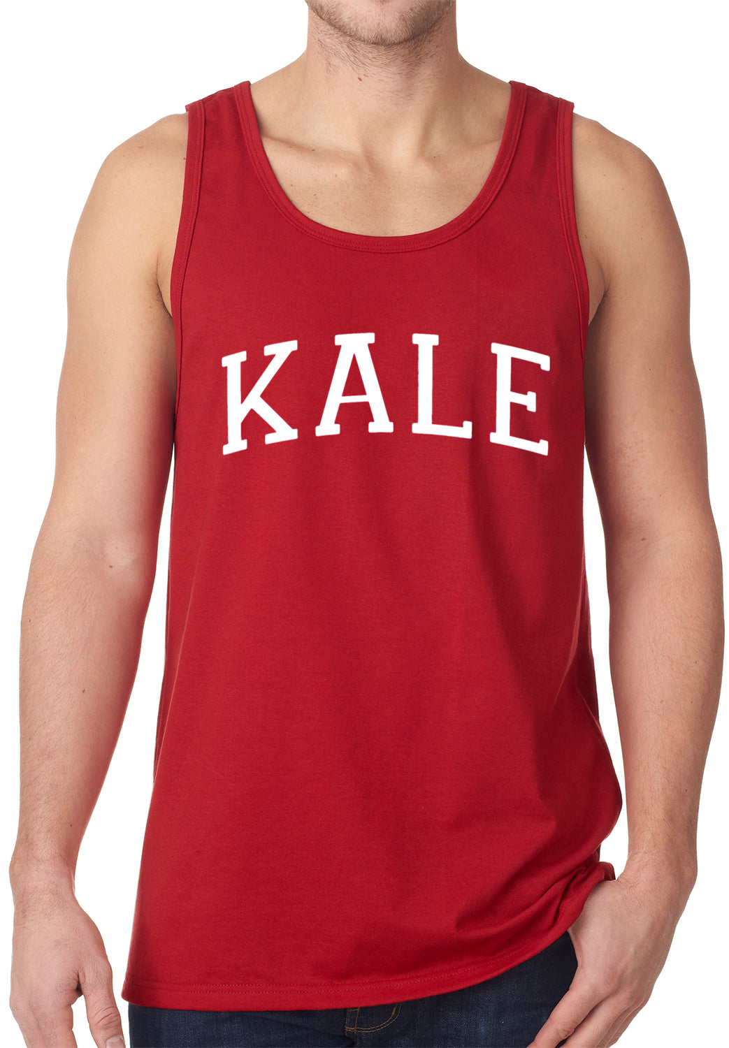 White Print Kale Tanktop