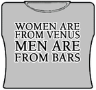 Women Venus Men Bars Girls T-Shirt
