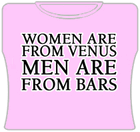 Women Venus Men Bars Girls T-Shirt