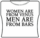 Women Venus Men Bars Girls T-Shirt