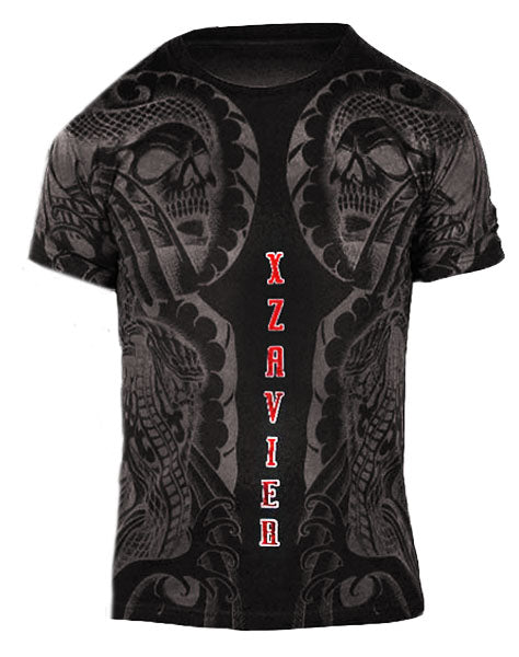 Xzavier Body Tattoo Men's T-Shirt (Black)