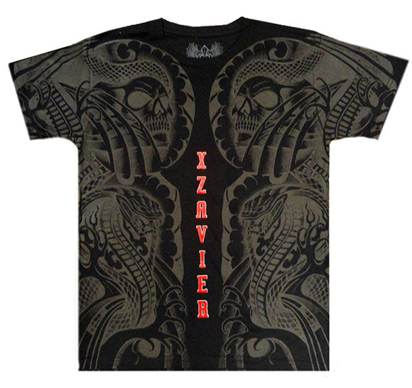 Xzavier Body Tattoo Men's T-Shirt (Black)