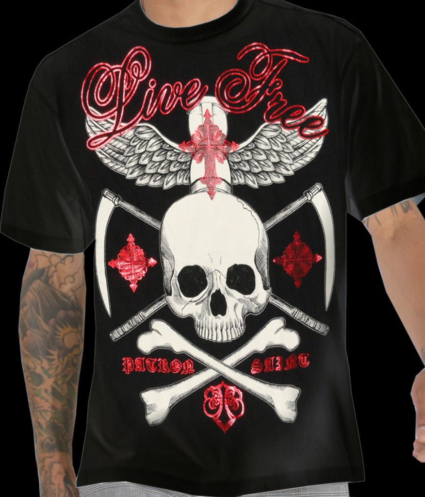 Xzavier "Live Free" T-Shirt (Black)