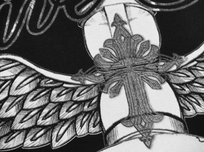 Xzavier "Live Free" T-Shirt (Black/Silver)