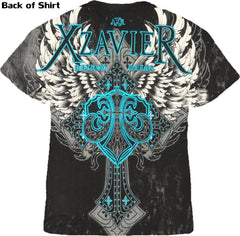 Xzavier "Nobel Winged Cross" T-Shirt (Black)