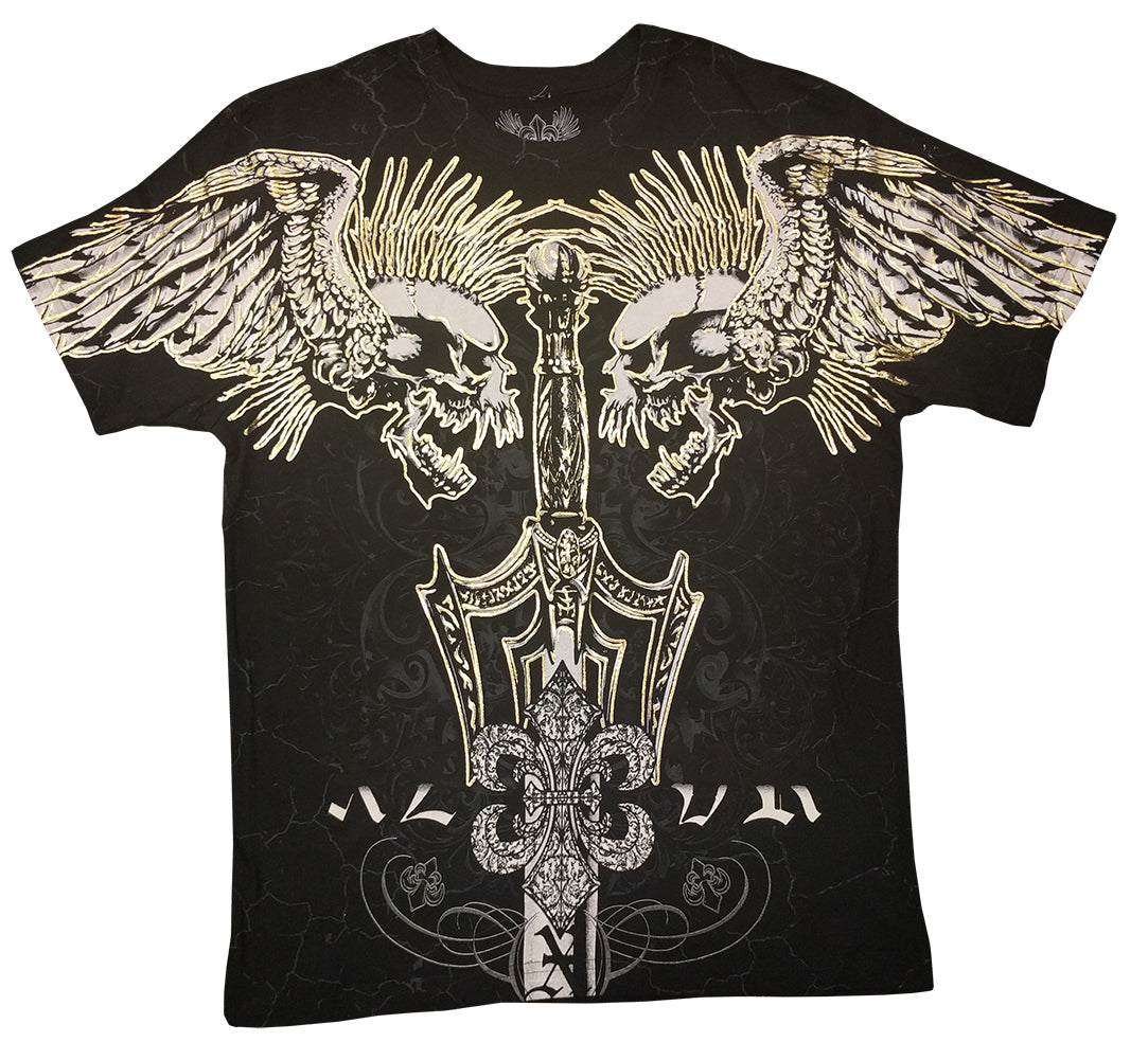 Xzavier Screaming Skulls Mens T-shirt