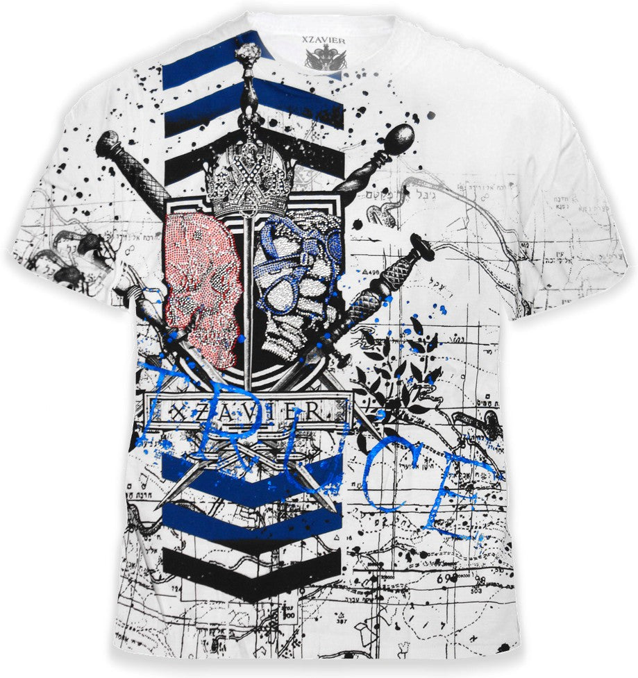Xzavier SFX "Truce Couture" The Never Ending Battle Rhinestone T-Shirt