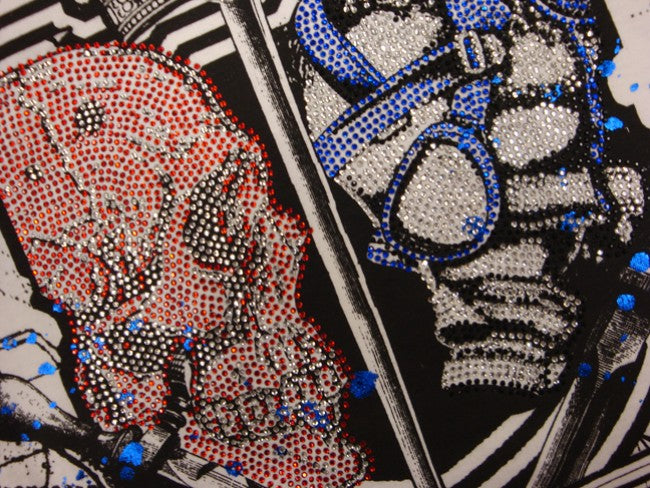 Xzavier SFX "Truce Couture" The Never Ending Battle Rhinestone T-Shirt