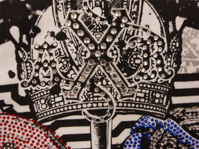 Xzavier SFX "Truce Couture" The Never Ending Battle Rhinestone T-Shirt