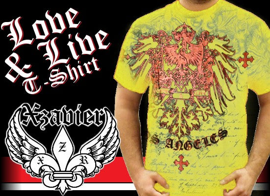Xzavier "Live & Love" T-Shirt (Yellow)
