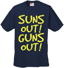 Yellow Print Sun's Out Guns Out Men's T-Shirt