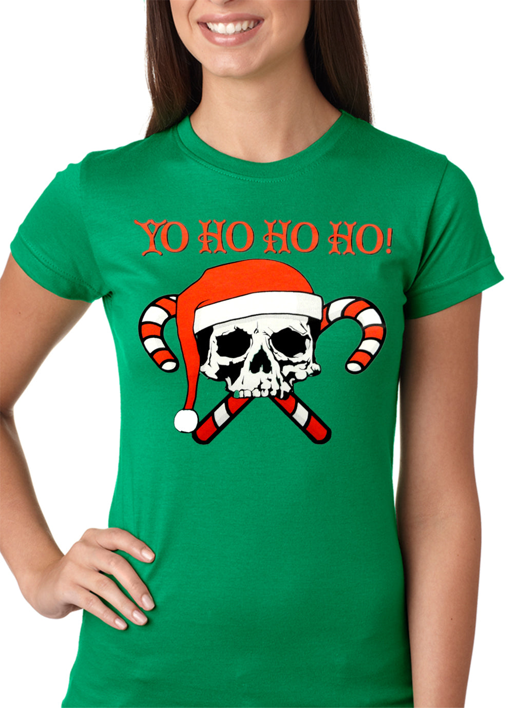 Yo Ho Ho Ho Pirate Christmas Girls T-shirt