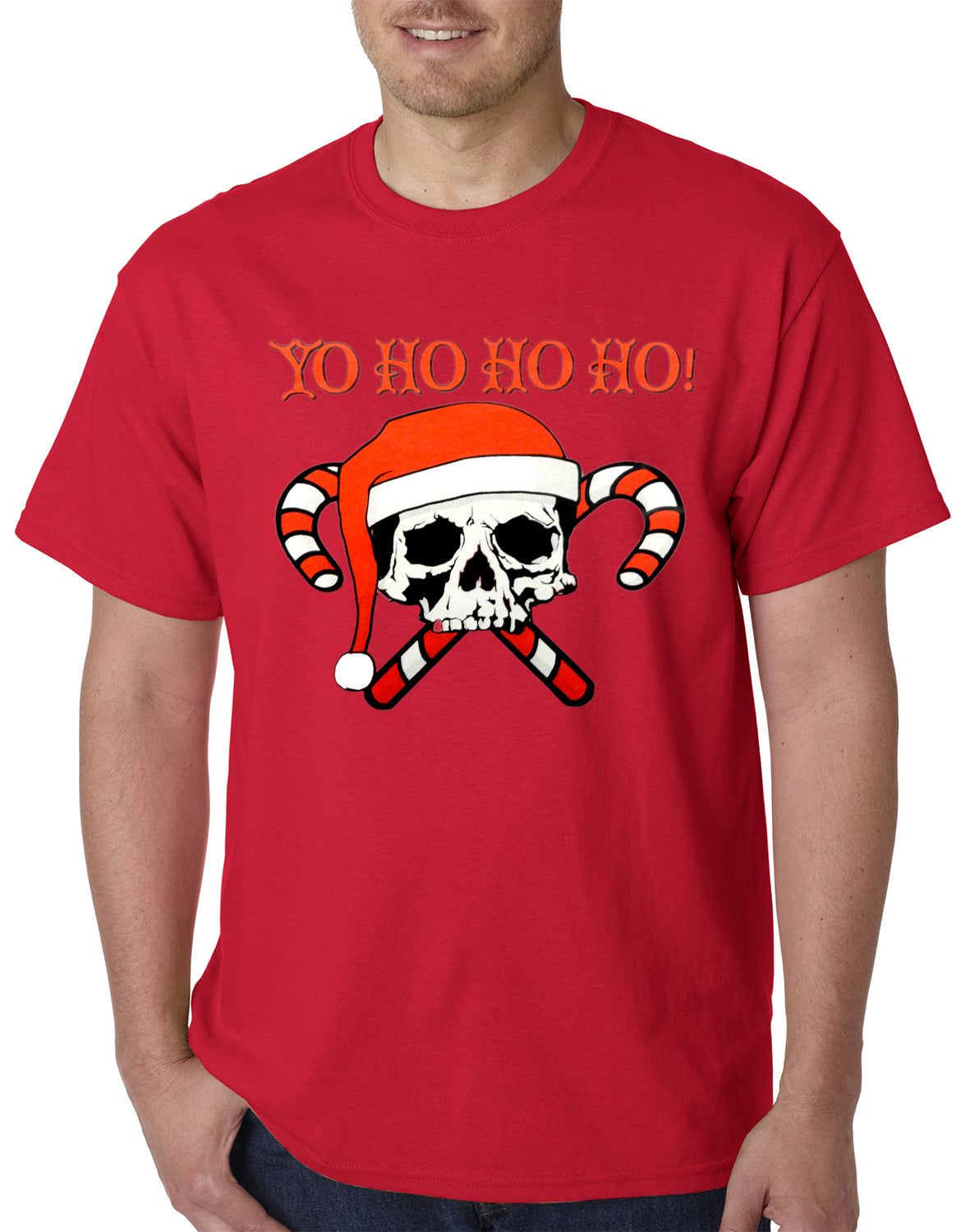 Yo Ho Ho Ho Pirate Christmas Mens T-shirt