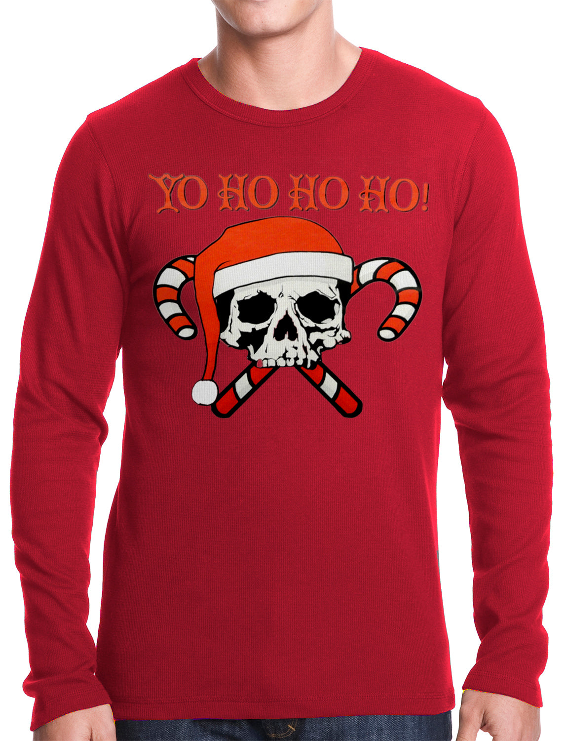 Yo Ho Ho Ho Pirate Christmas Thermal Shirt
