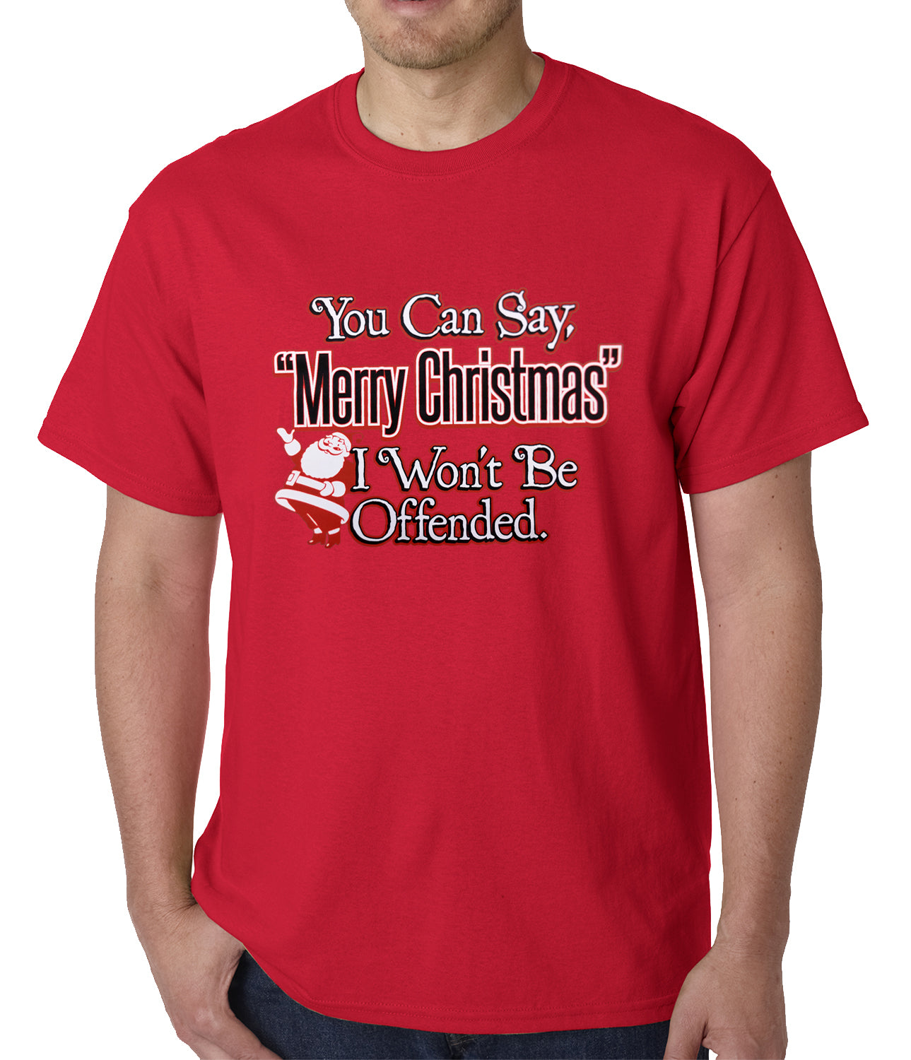 You Can Say Merry Christmas Funny Mens T-shirt