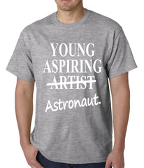 Young Aspiring Astronaut (Artist Crossed Out) Mens T-shirt