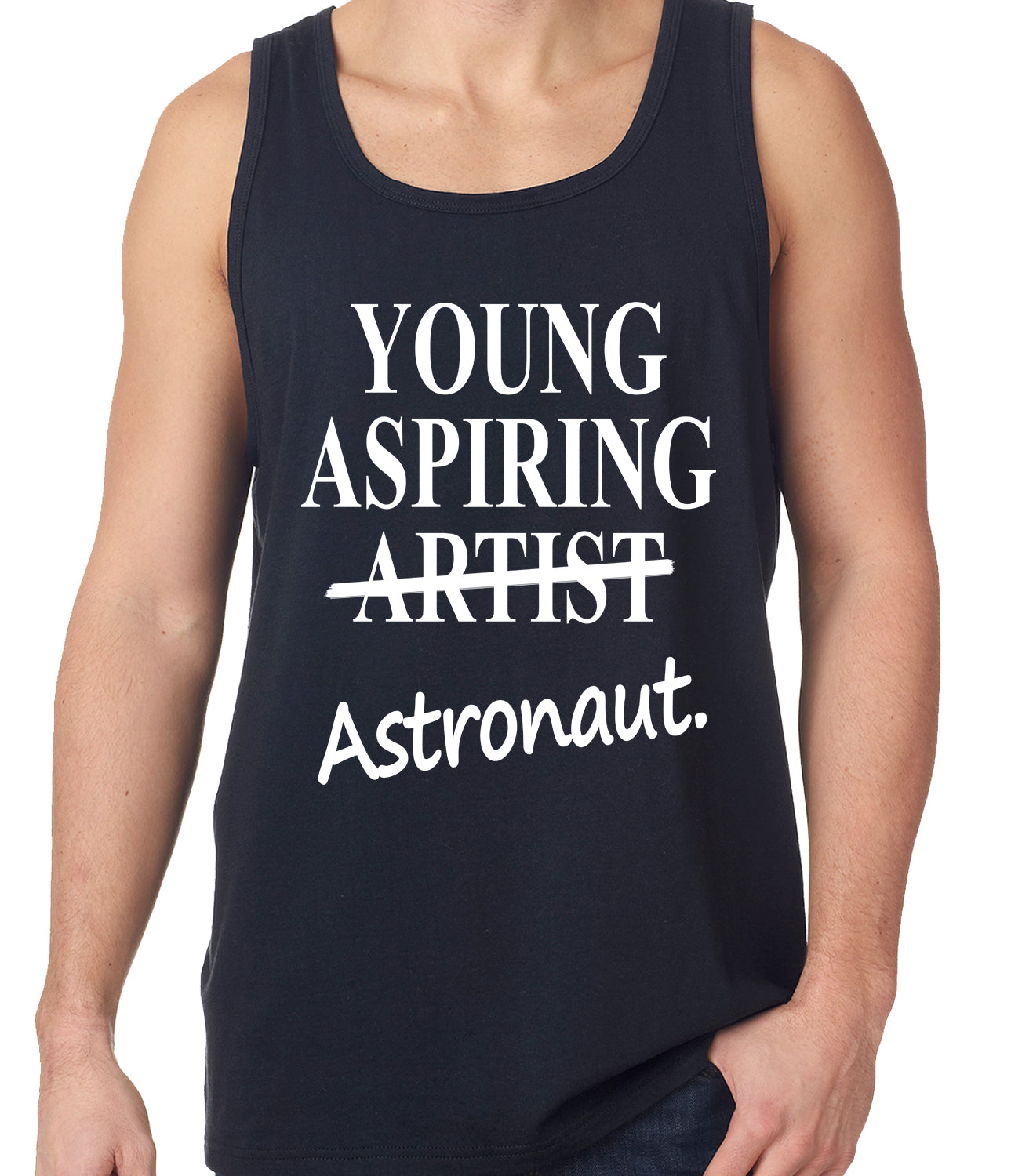 Young Aspiring Astronaut (Artist Crossed Out) Tank Top
