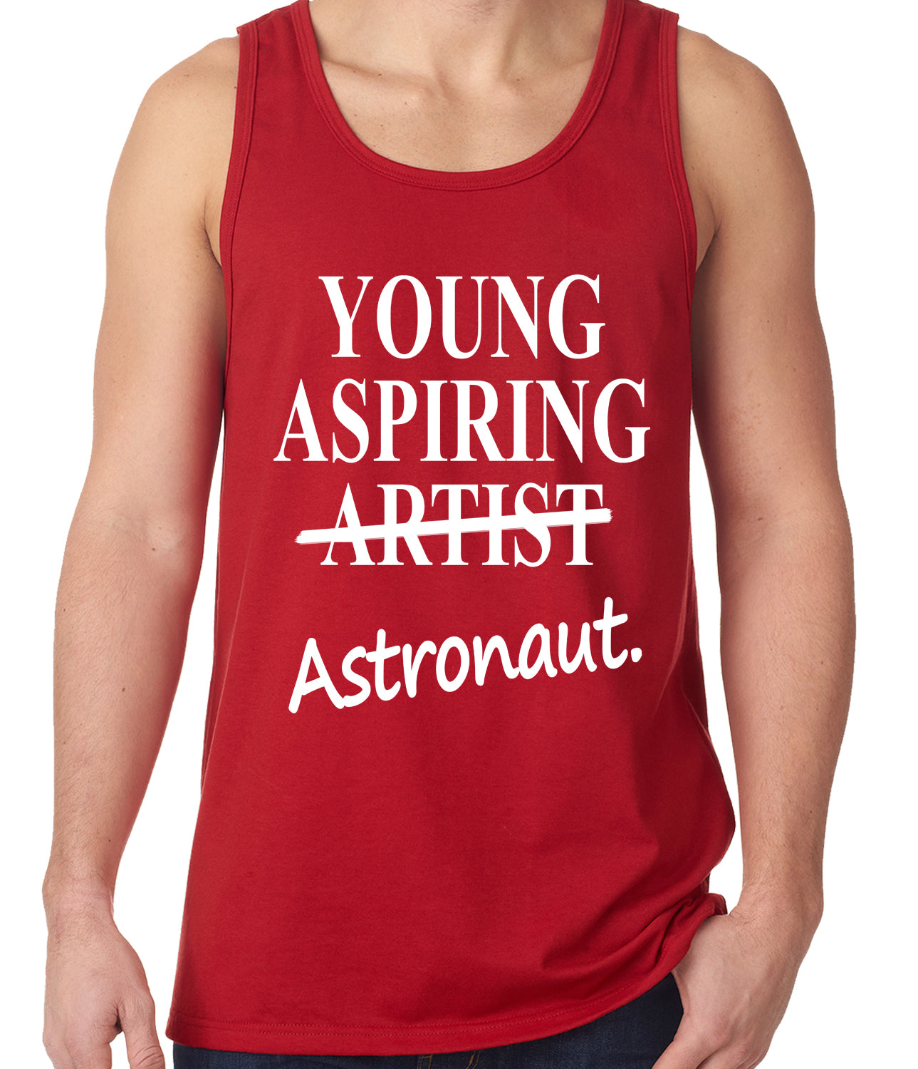 Young Aspiring Astronaut (Artist Crossed Out) Tank Top