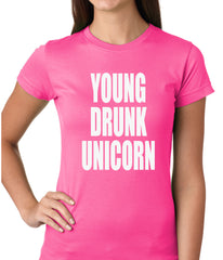 Young Drunk Unicorn Girls T-shirt