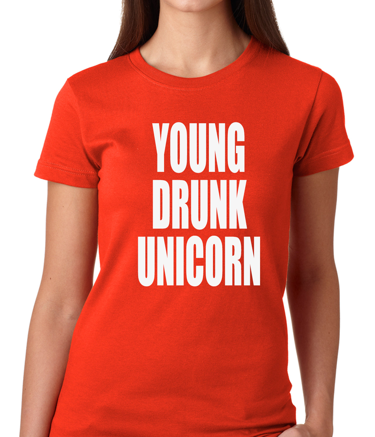 Young Drunk Unicorn Girls T-shirt