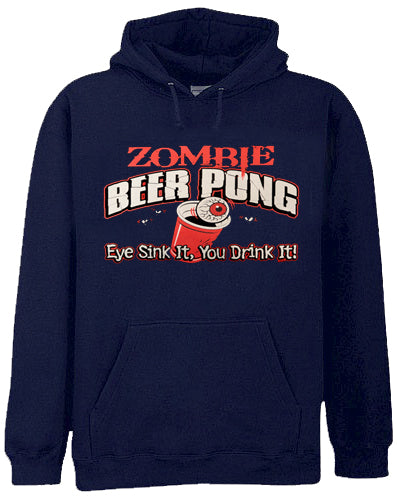 Zombie Beer Pong Adult Hoodie