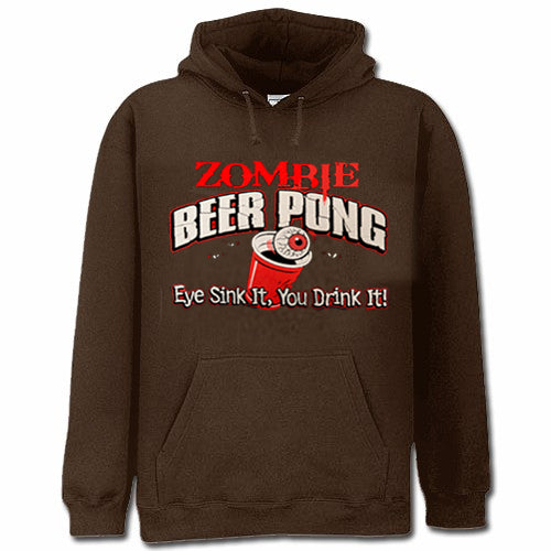 Zombie Beer Pong Adult Hoodie