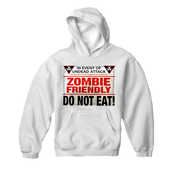 Zombie Friendly Adult Hoodie
