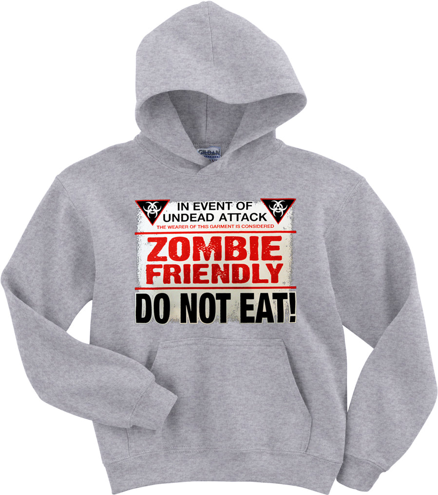 Zombie Friendly Adult Hoodie