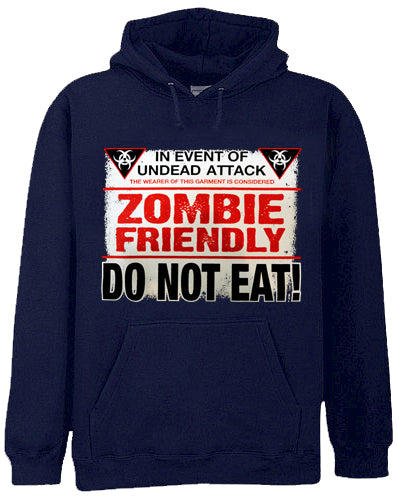 Zombie Friendly Adult Hoodie