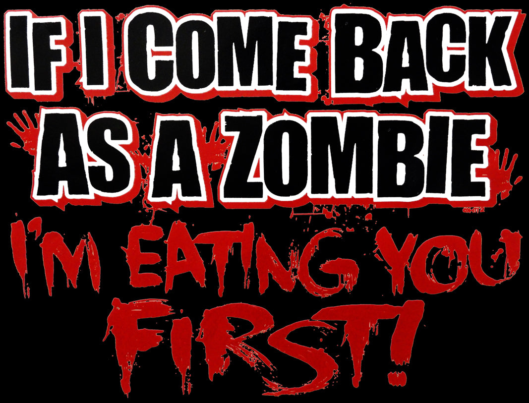 Zombie Hoodies - Eat You First Adult Hoodie